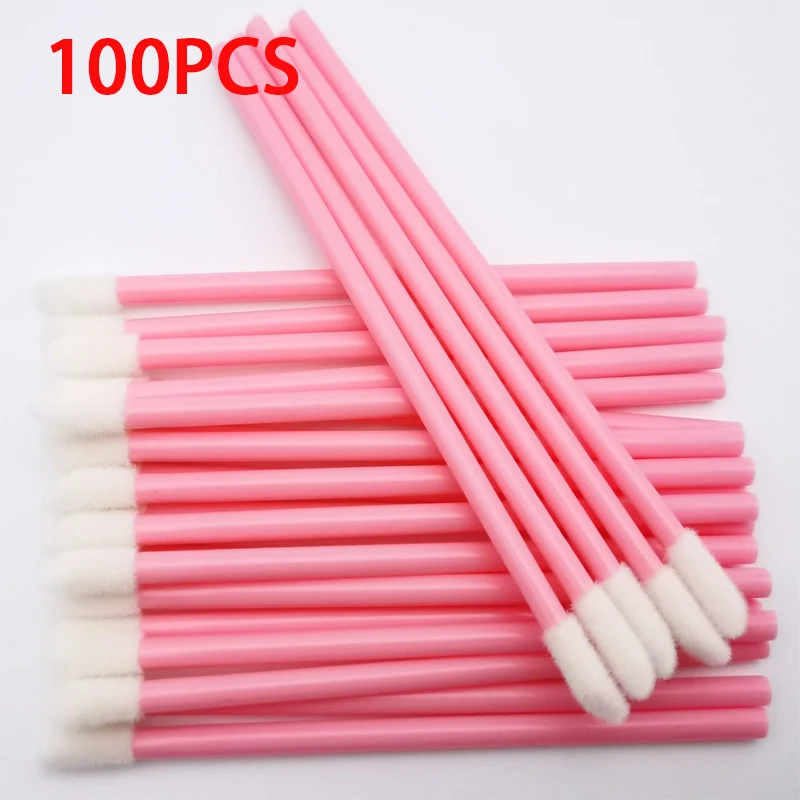 Beauty Kiss Makeup - Disposable Lip Brush 100Pcs Eyelash Extension