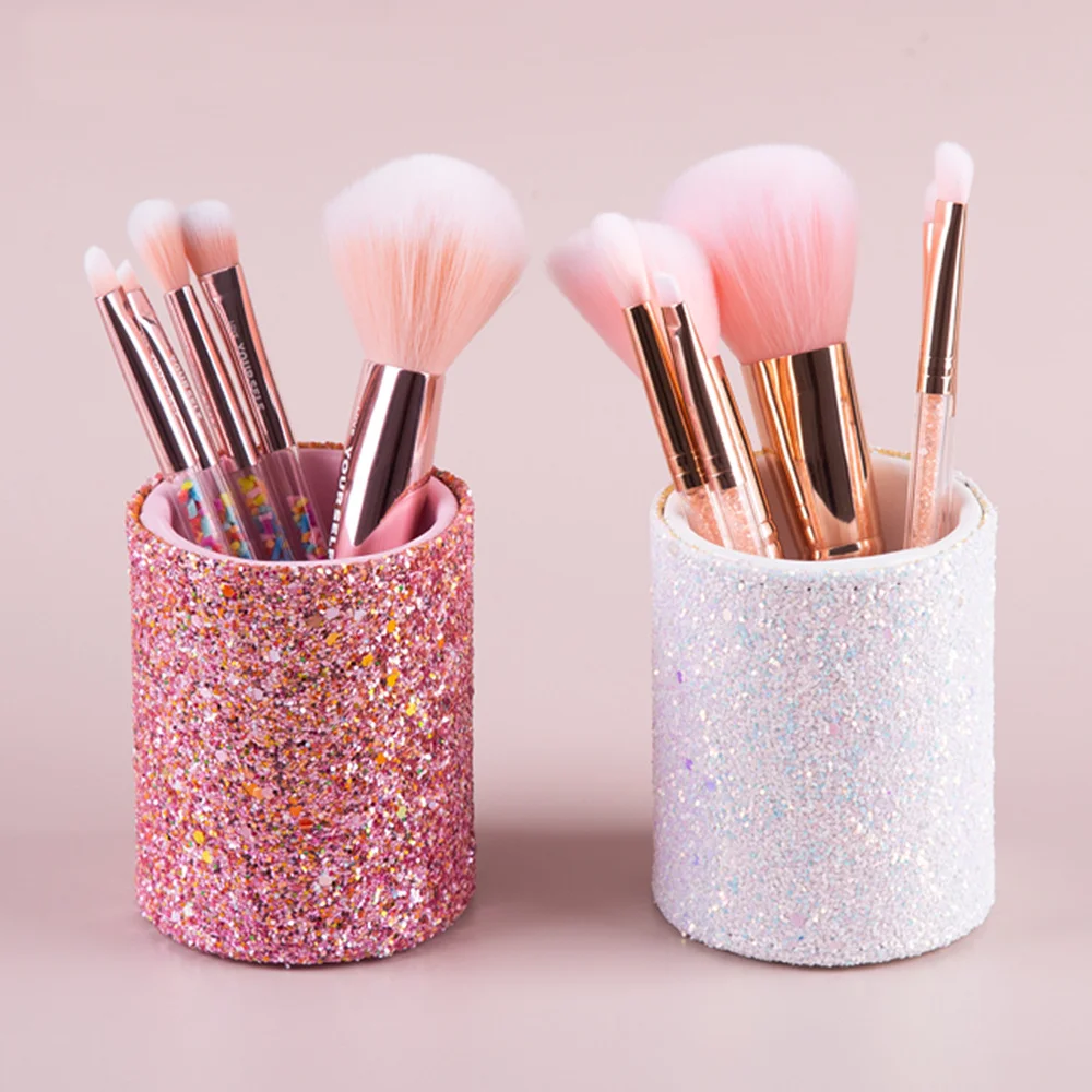 Beauty Kiss Makeup - Sparkling Makeup Brush Bucket Cosmetic Storage