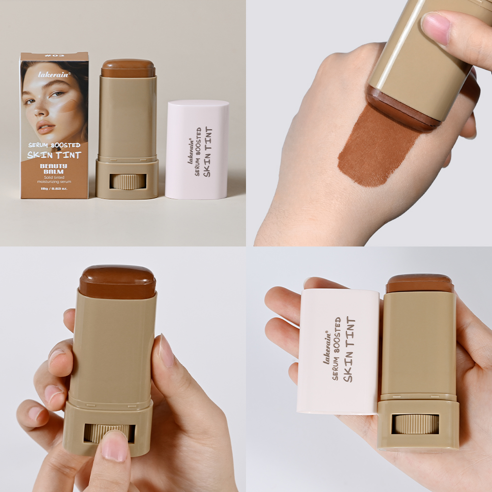 Beauty Makeup Look - Solid Tinted Serum Skin Tint Balm