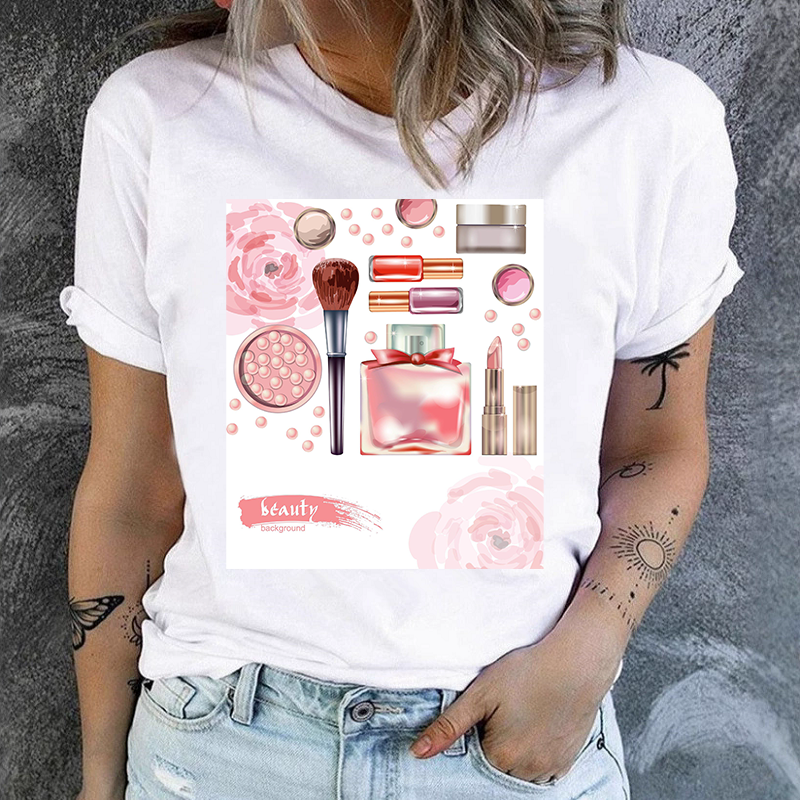 Makeup Plus Beauty - Plus Size Fashion Short Sleeve White