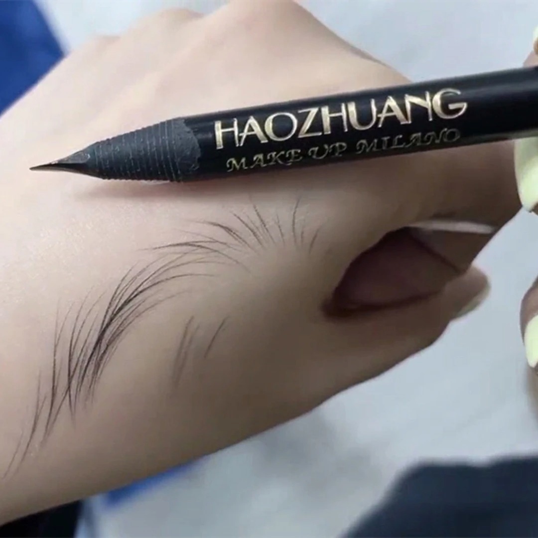 Eyebrow Pomade Pencil - HAOZHUANG pull Eyebrow Pencil Black Makeup
