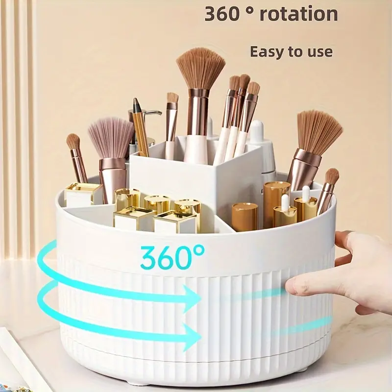 Beauty Kiss Makeup - 360 Rotating Makeup Desktop Cosmetic Storage