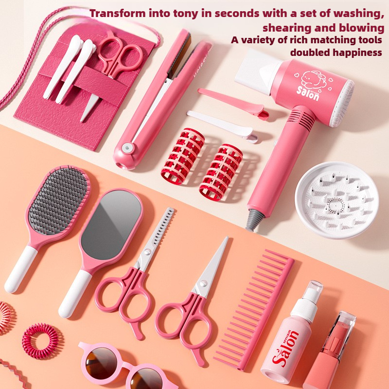 Girls Beauty Salon Set Kids Ha - Beauty Makeup Kit For Kids บทวิจารณ์และราคา