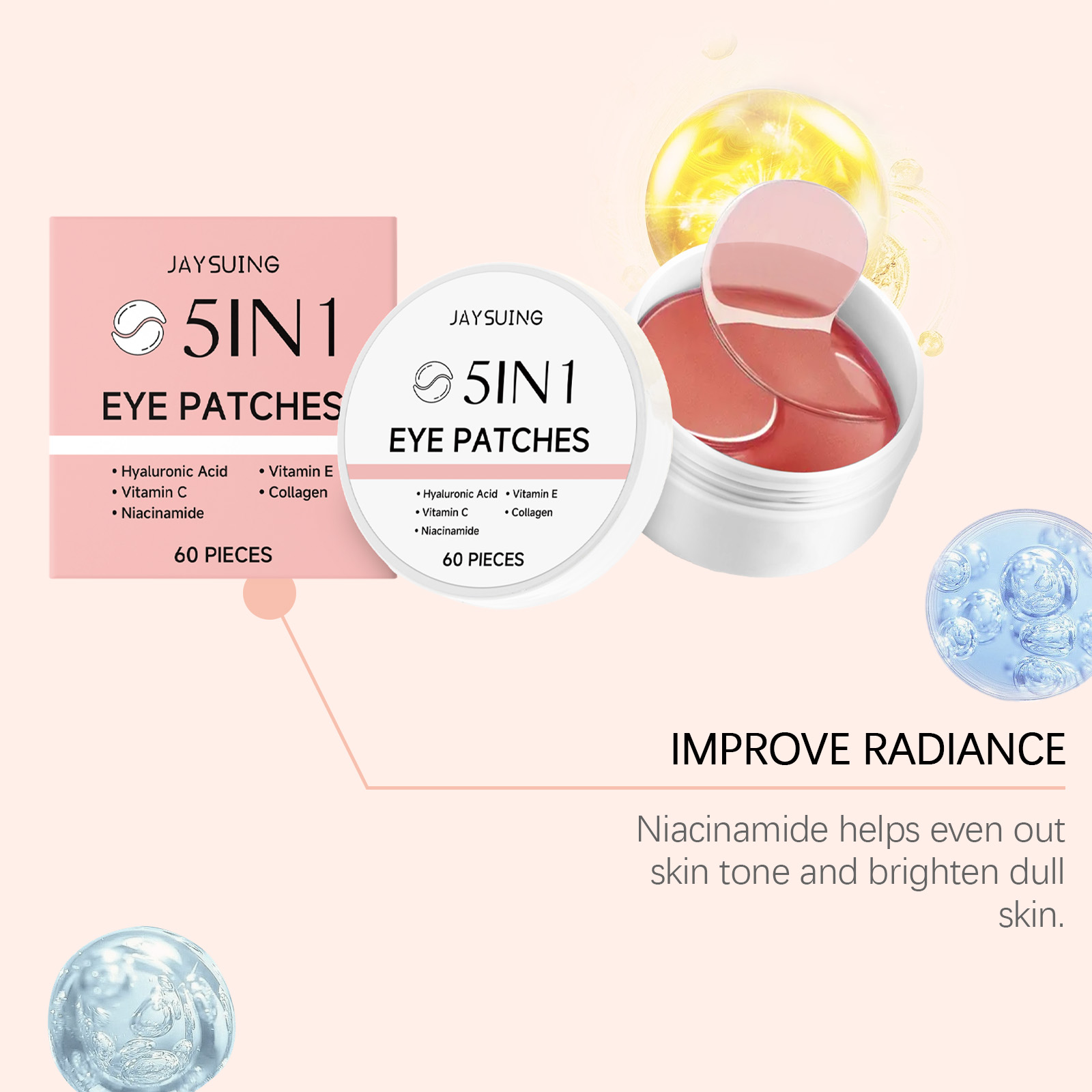 JAYSUING 5-in-1 Under Eye Patc - Collagen Eye Patch บทวิจารณ์และราคา