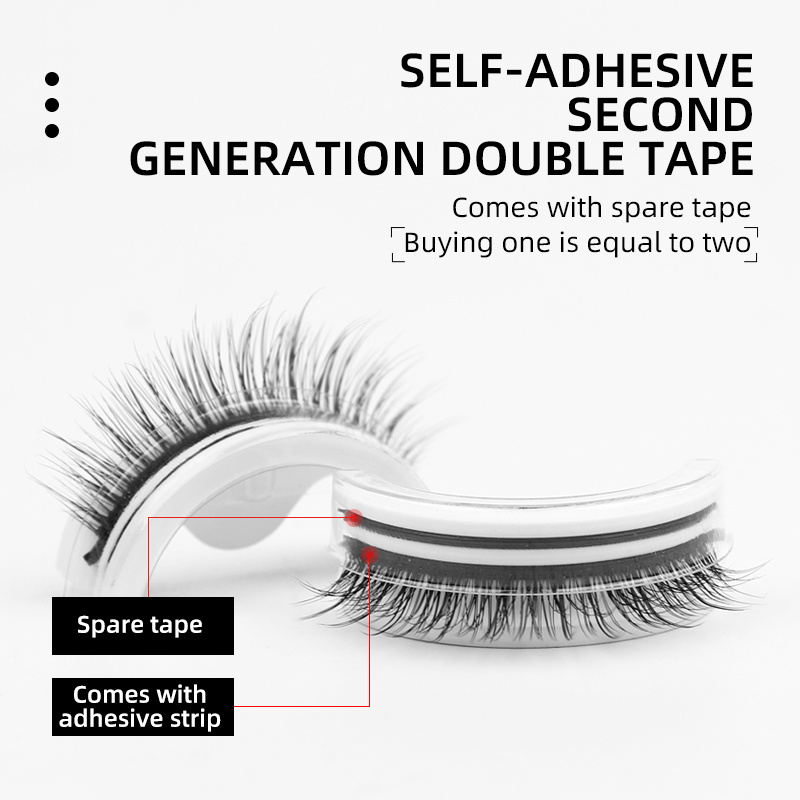 3D False Eyelashes Self-Adhesi - Beauty Makeup Look บทวิจารณ์และราคา