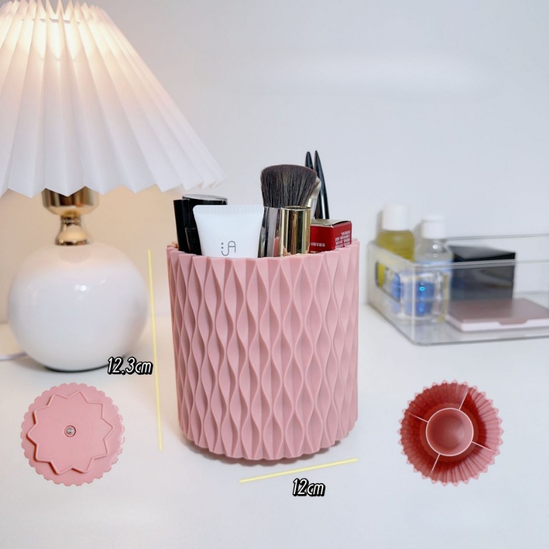 360° Rotating Makeup Brush Sto - Beauty Kiss Makeup บทวิจารณ์และราคา