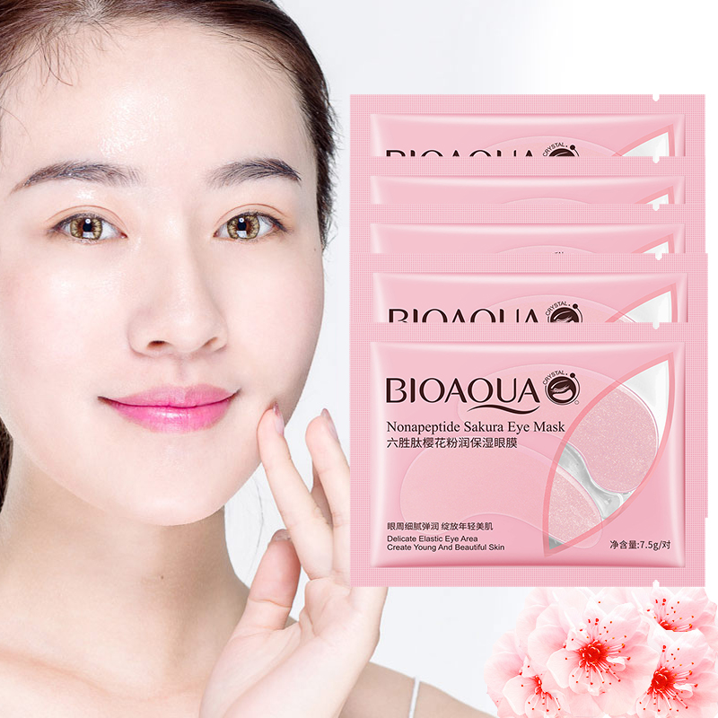 10Pcs=5Pairs Nonapeptide Sakur - Collagen Eye Patch บทวิจารณ์และราคา