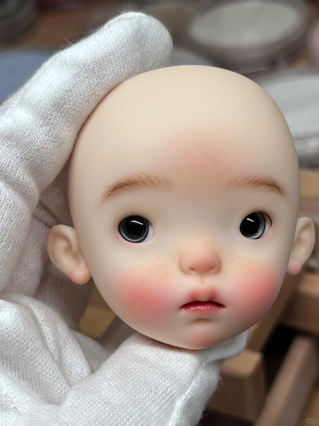 1/6 Scale SD BJD Doll Head - d - Beauty Makeup Girl บทวิจารณ์และราคา