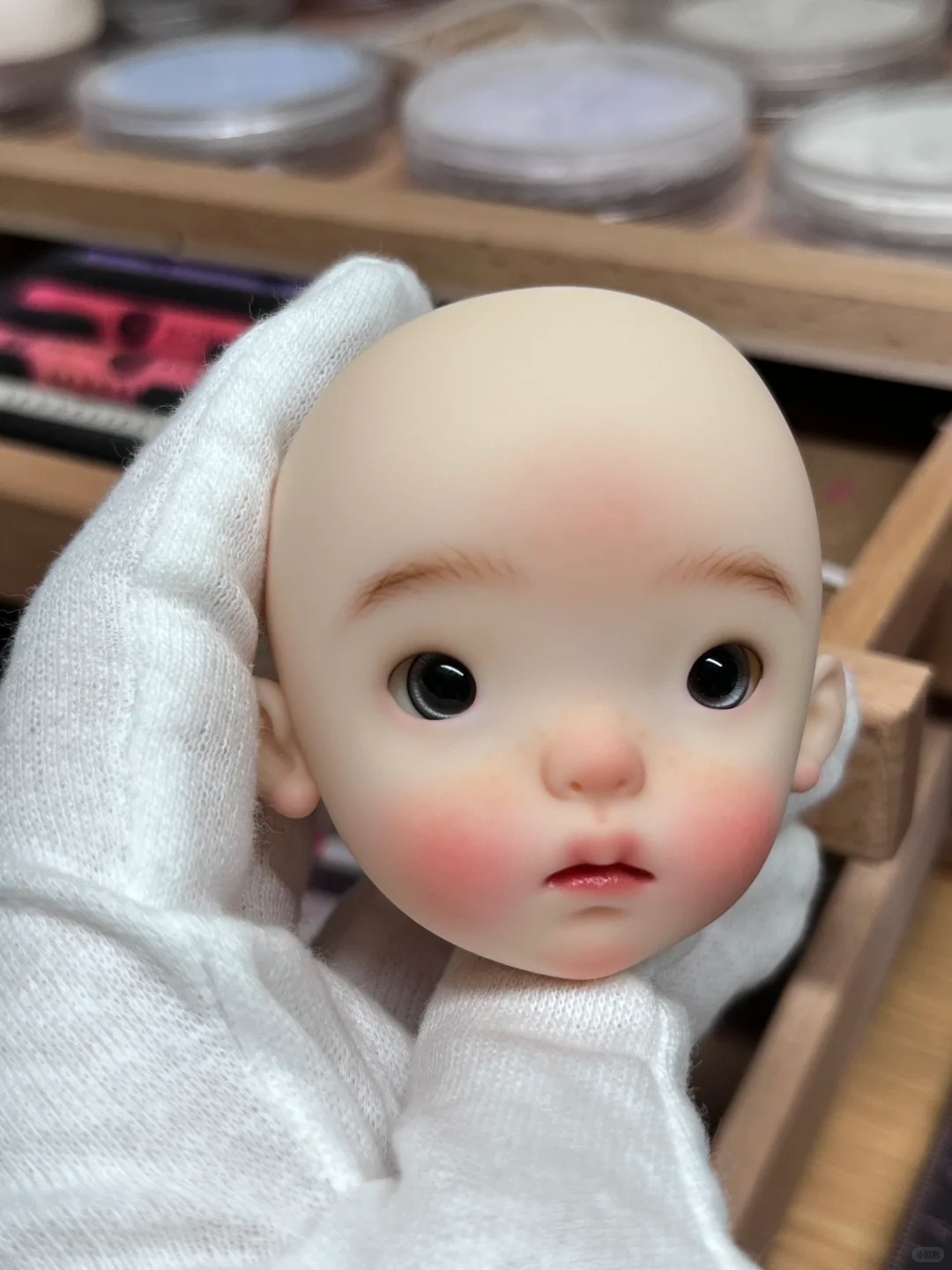1/6 Scale SD BJD Doll Head - d - Beauty Makeup Girl บทวิจารณ์และราคา