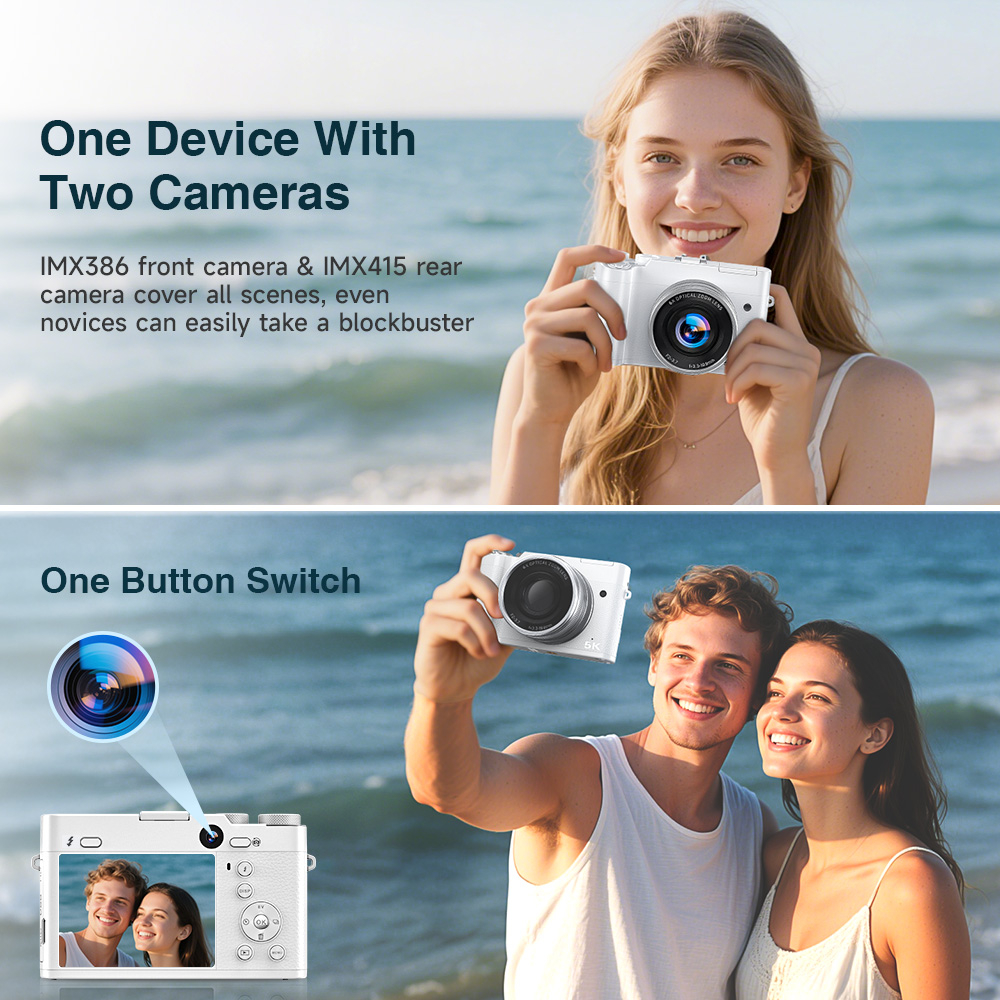 5K 64MP WiFi Digital Camera, 6 - Beauty Makeup Camera App บทวิจารณ์และราคา