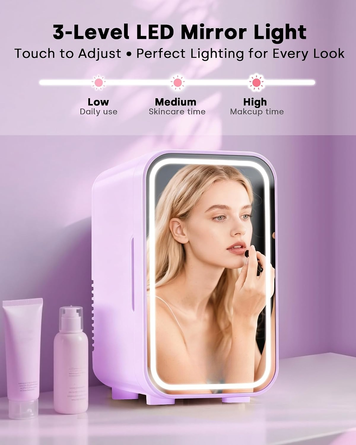 Mini Skincare Fridge Small Ref - Beauty Makeup Fridge บทวิจารณ์และราคา