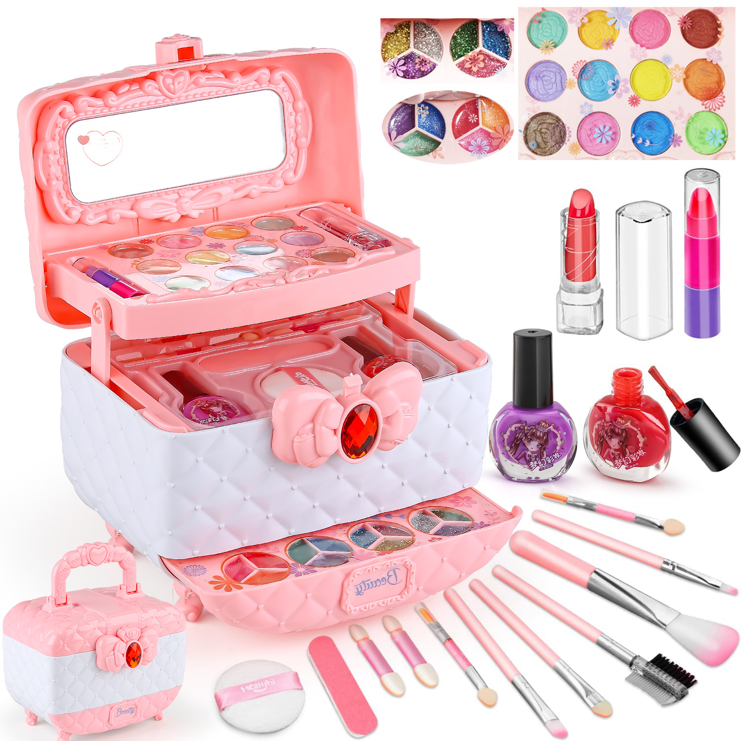 Kids Makeup Toy Kit for Girls, - Beauty Makeup Kit For Kids บทวิจารณ์และราคา