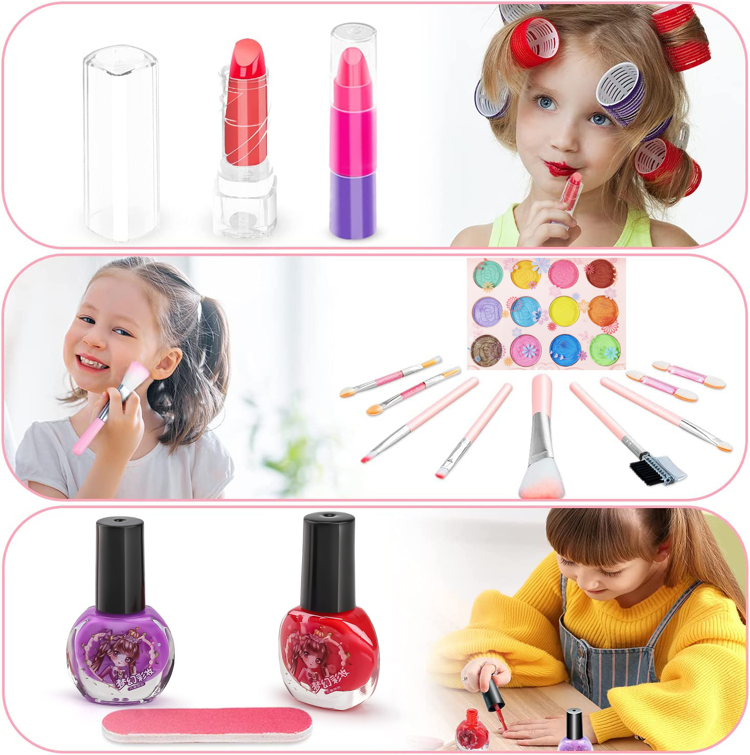 Kids Makeup Toy Kit for Girls, - Beauty Makeup Kit For Kids บทวิจารณ์และราคา