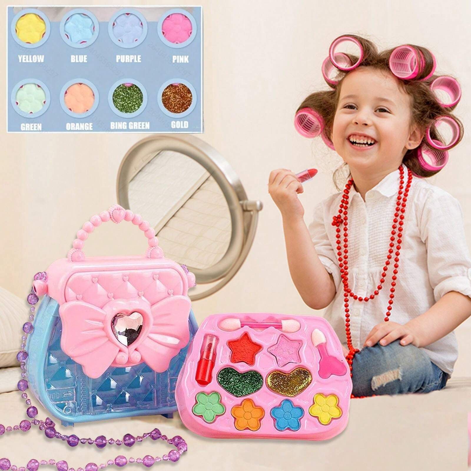 Kids' Dress-Up Toy Set: Makeup - Beauty Makeup Kit For Kids บทวิจารณ์และราคา
