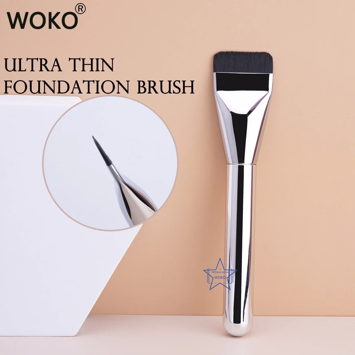 Ultra Thin Foundation Brush Li - Beauty Queen Makeup บทวิจารณ์และราคา
