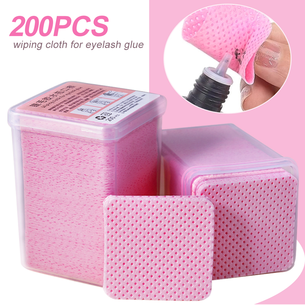 200Pcs Pink Lint-Free Nail Pol - Gel Nail Polish บทวิจารณ์และราคา