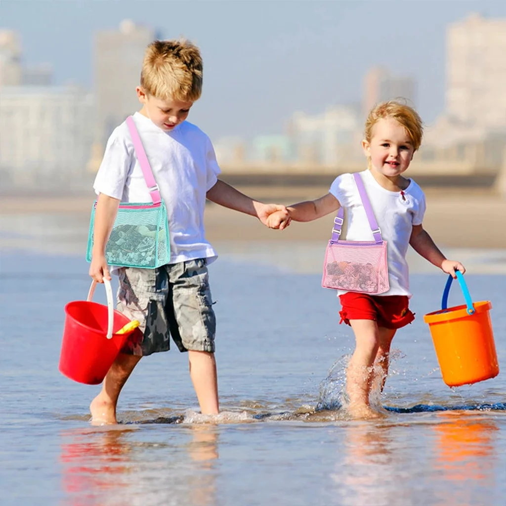 Foldable Beach Mesh Bag Childr - Beauty Makeup For Kids บทวิจารณ์และราคา