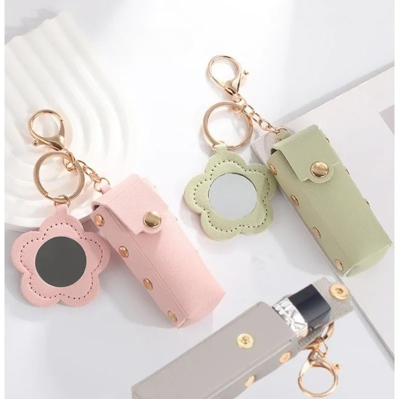 PU Leather Lipstick Protective - Beauty Kiss Makeup บทวิจารณ์และราคา