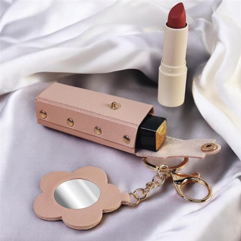 PU Leather Lipstick Protective - Beauty Kiss Makeup บทวิจารณ์และราคา