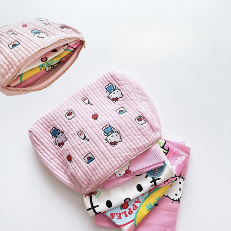 Hello Kitty Cute Cartoon Zippe - Beauty Makeup For Kids บทวิจารณ์และราคา
