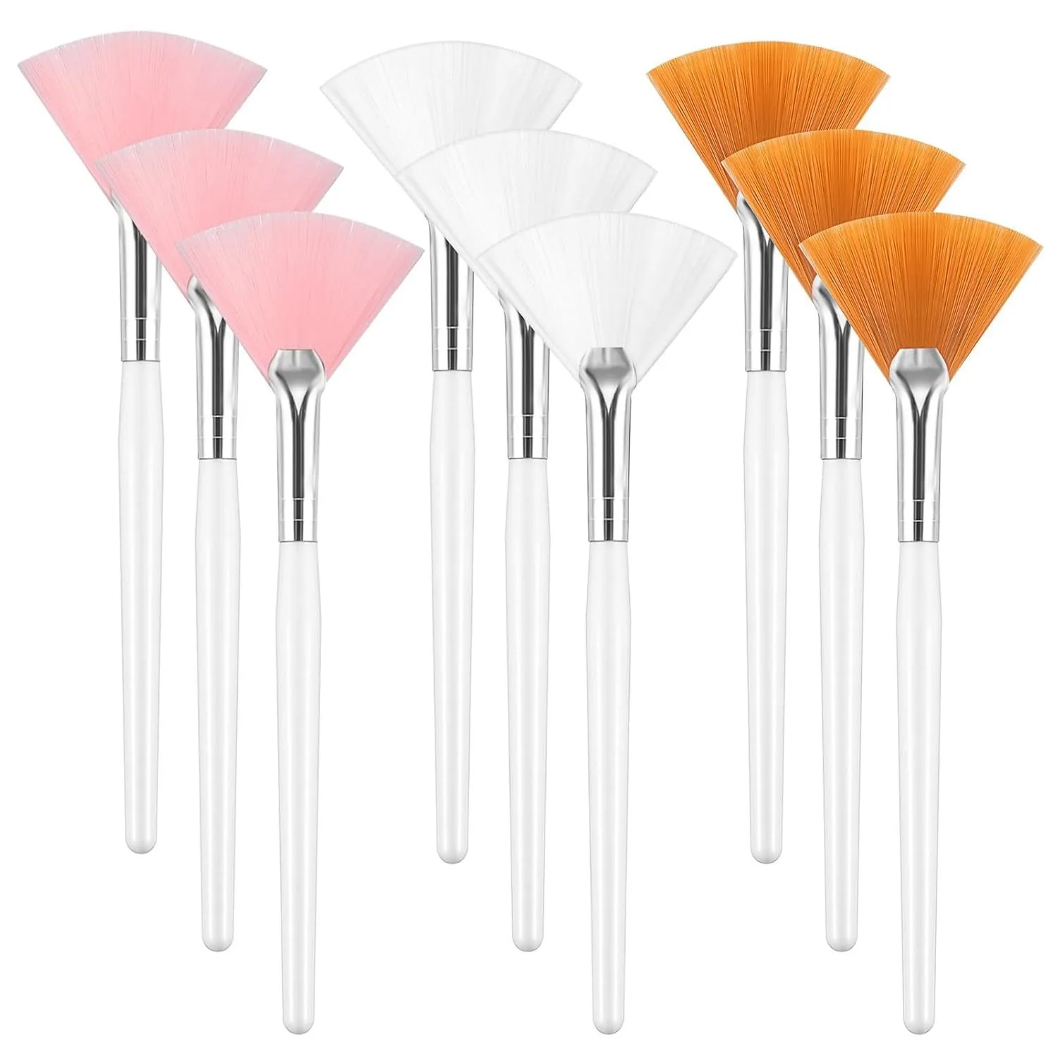 1Pc DIY Soft Fan Brush Face Ma - Beauty Queen Makeup บทวิจารณ์และราคา