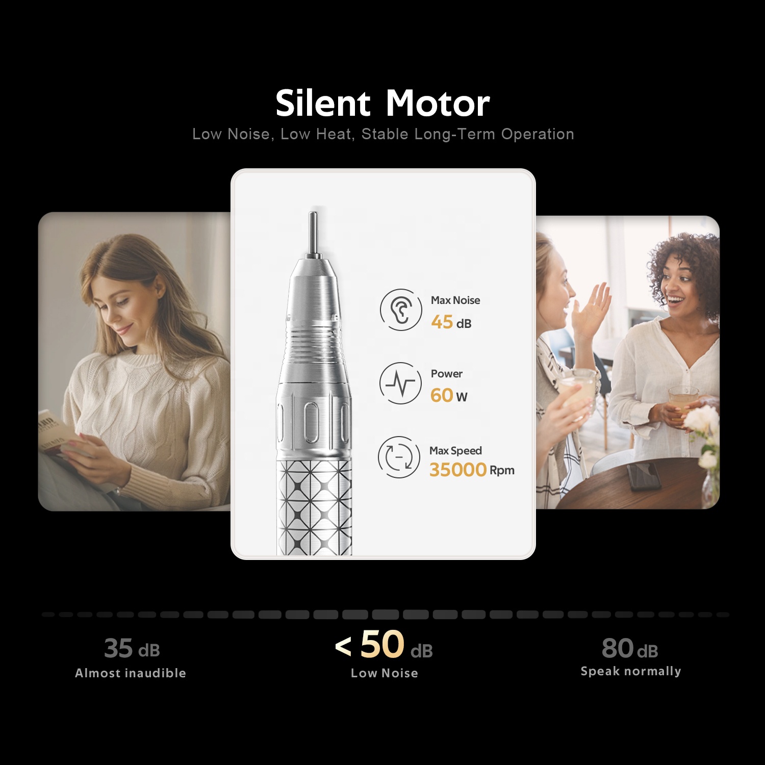 Brushless Nail Sander Recharge - Gel Nail Polish บทวิจารณ์และราคา