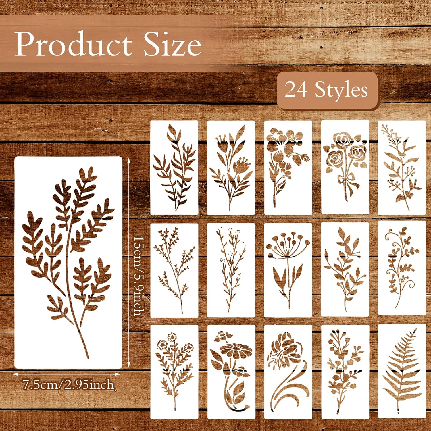 24pcs/Set Wildflower Stencils  - Beauty Makeup Kit For Kids บทวิจารณ์และราคา