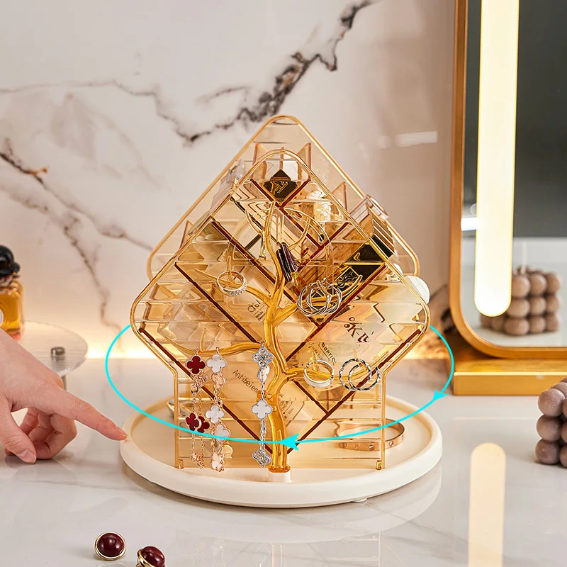 Luxe Desktop Cosmetics Organiz - Beauty Kiss Makeup บทวิจารณ์และราคา