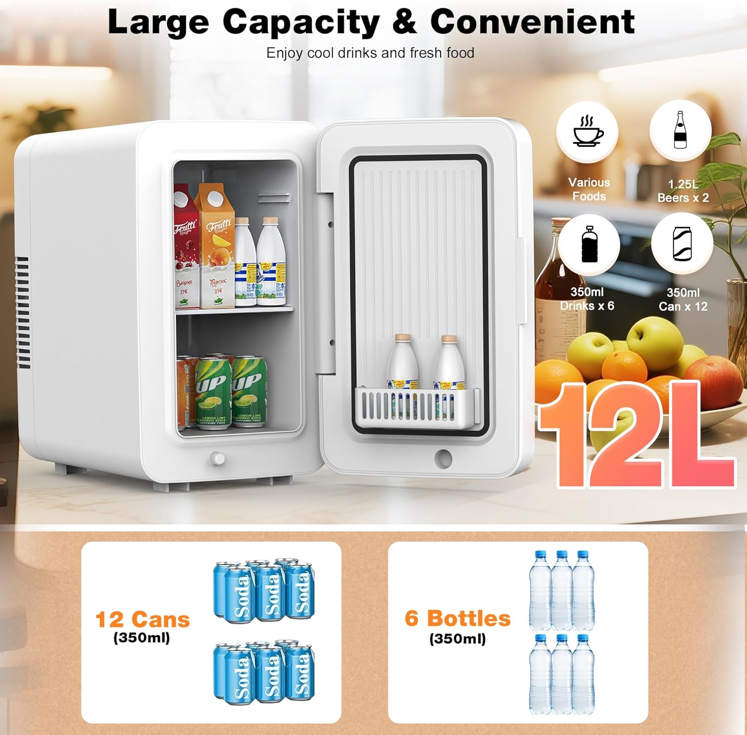 12L/22L Personal Mini Fridge f - Beauty Makeup Fridge บทวิจารณ์และราคา