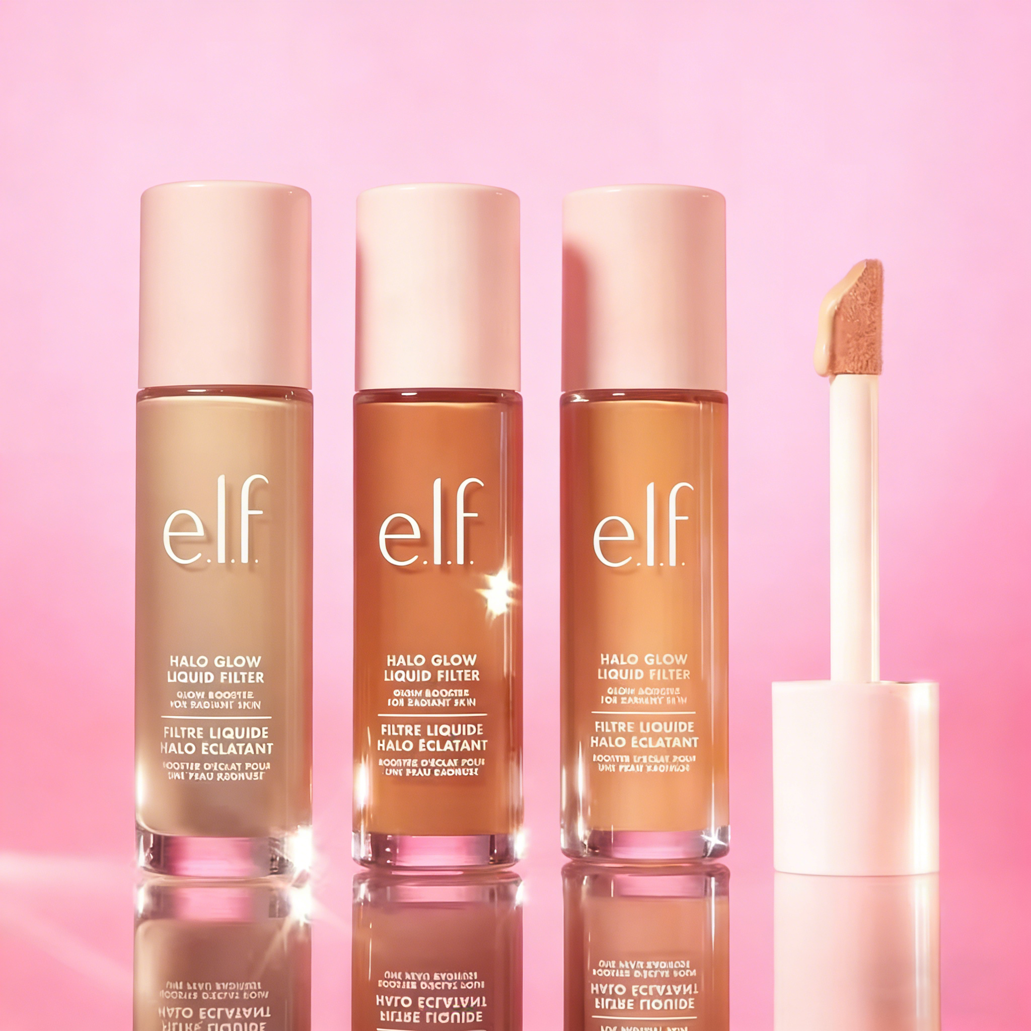 ELF 3 New Shades Halo Glow Liq - Beauty Makeup Look บทวิจารณ์และราคา