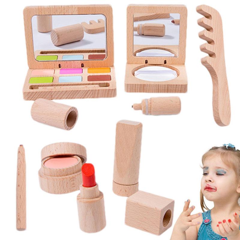 Toy Makeup Set For Girls Woode - Beauty Makeup Kit For Kids บทวิจารณ์และราคา