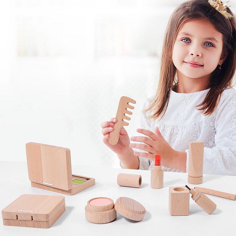 Toy Makeup Set For Girls Woode - Beauty Makeup Kit For Kids บทวิจารณ์และราคา