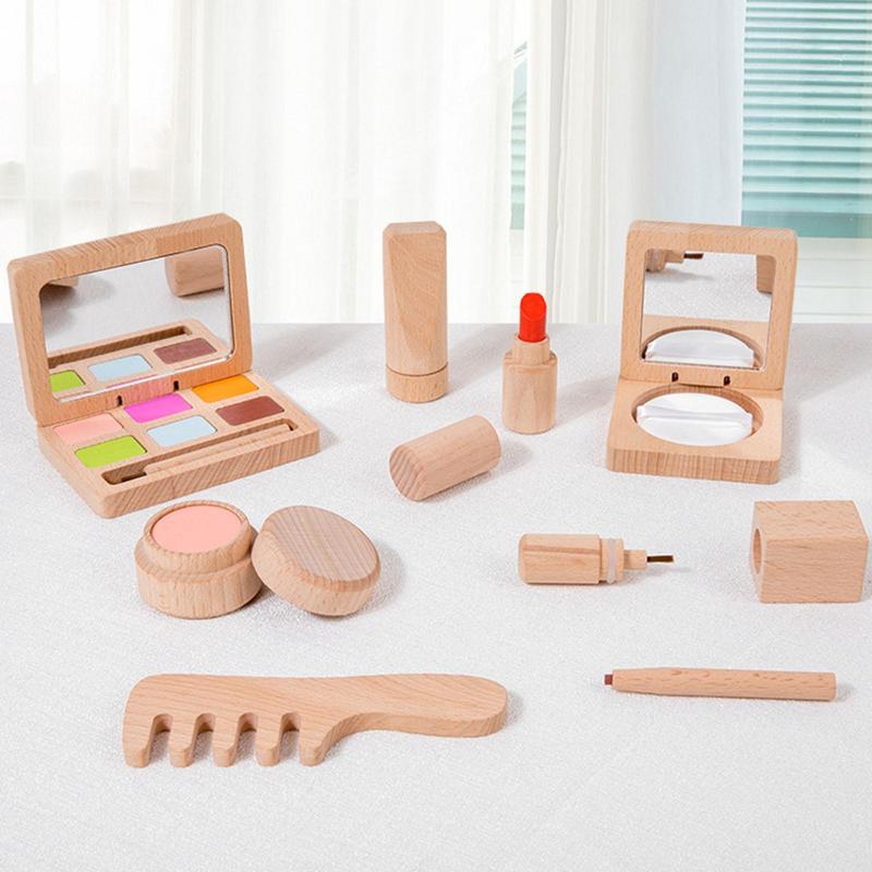 Toy Makeup Set For Girls Woode - Beauty Makeup Kit For Kids บทวิจารณ์และราคา