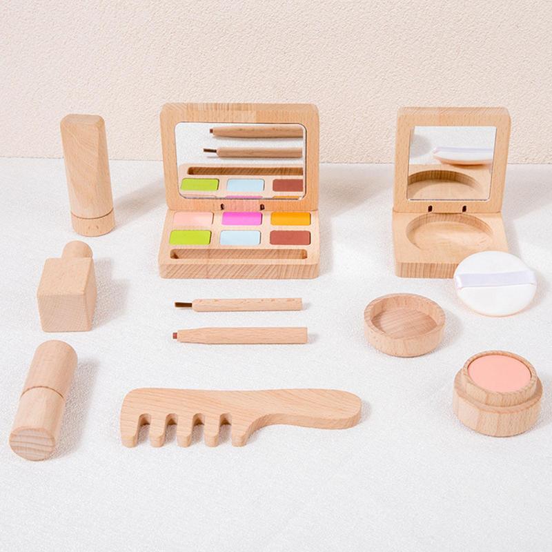 Toy Makeup Set For Girls Woode - Beauty Makeup Kit For Kids บทวิจารณ์และราคา