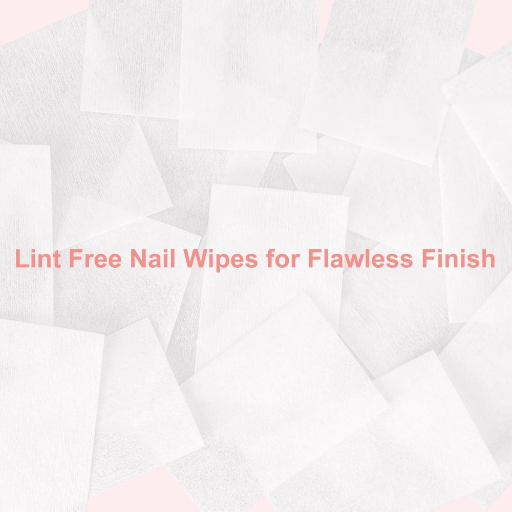 Lint Free Nail Wipes - 270 Pcs - Gel Nail Polish บทวิจารณ์และราคา