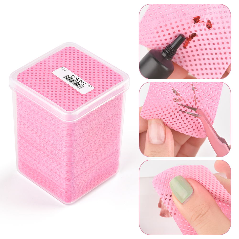 175/200Pcs Pink Lint-Free Nail - Gel Nail Polish บทวิจารณ์และราคา