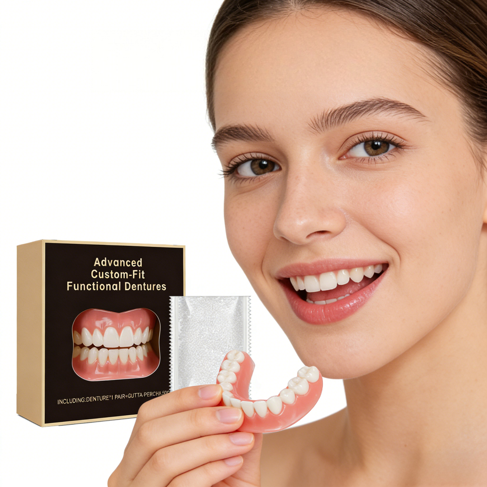 Decorative Snap On Teeth Venee - Beauty Makeup Look บทวิจารณ์และราคา