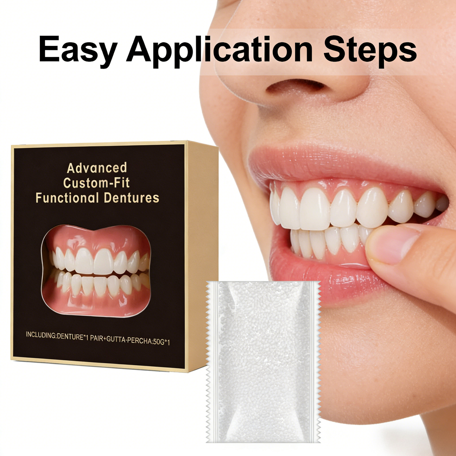 Decorative Snap On Teeth Venee - Beauty Makeup Look บทวิจารณ์และราคา