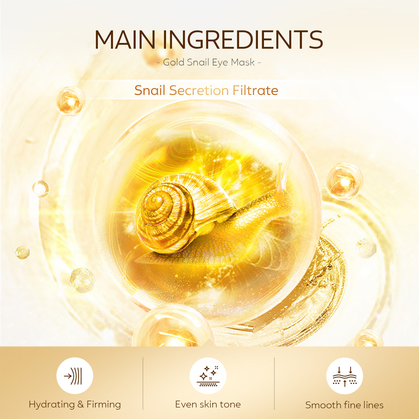 LAIKOU 50pcs Golden Snail Coll - Collagen Eye Patch บทวิจารณ์และราคา