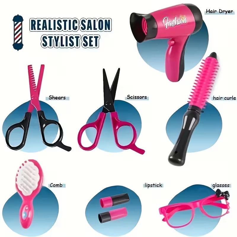 17Pcs Girls Beauty Salon Set M - Beauty Makeup Kit For Kids บทวิจารณ์และราคา