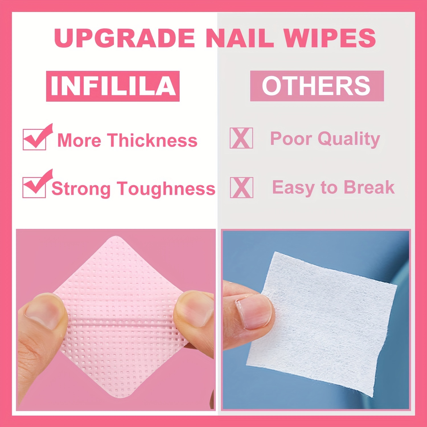20/600pcs Lint-Free Nail Wipes - Gel Nail Polish บทวิจารณ์และราคา