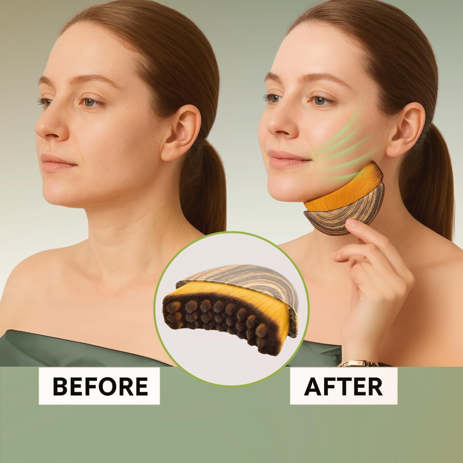 Lymphatic Contour Face Brush,  - Beauty Queen Makeup บทวิจารณ์และราคา