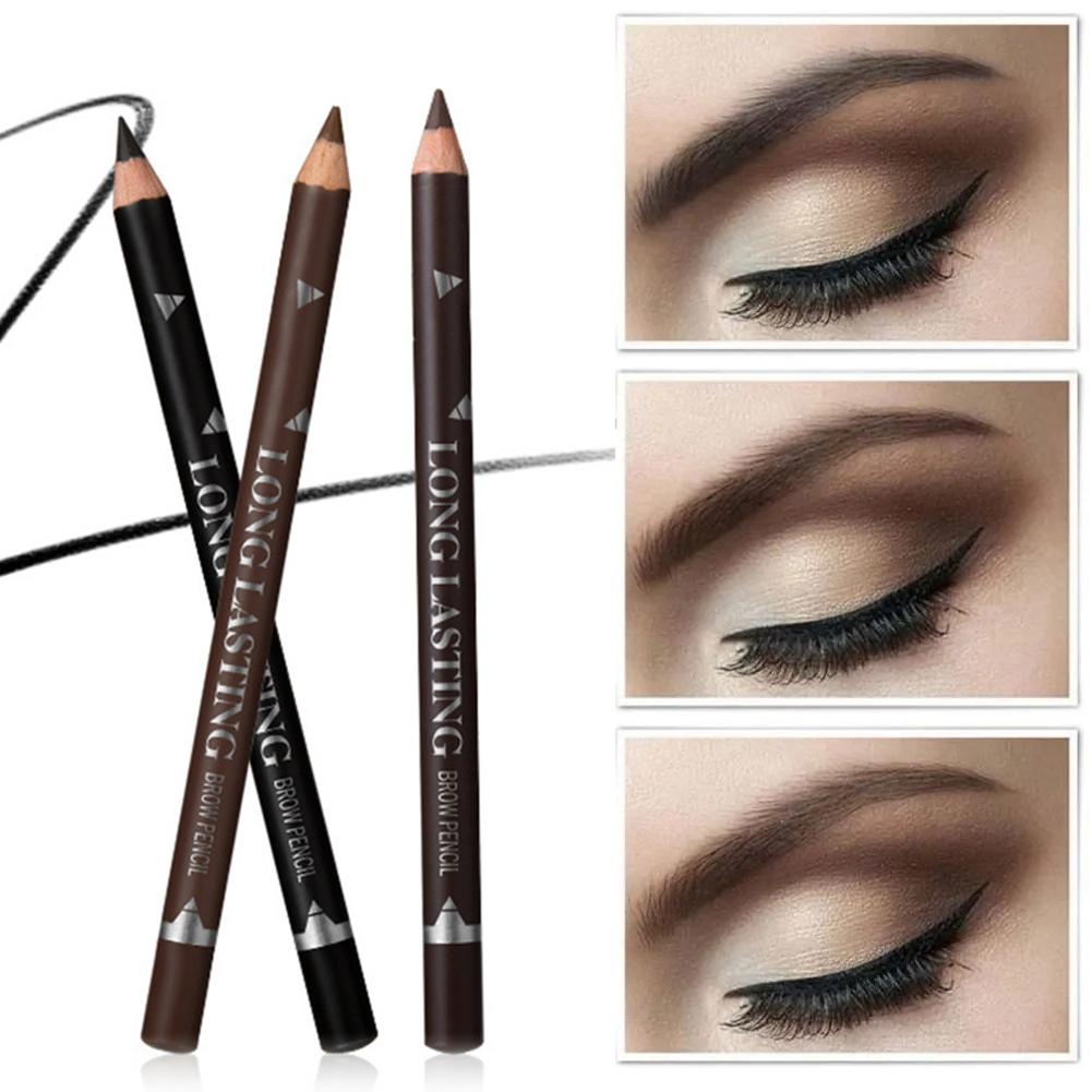 3-Color Long Lasting Black Bro - Eyebrow Pomade Pencil บทวิจารณ์และราคา