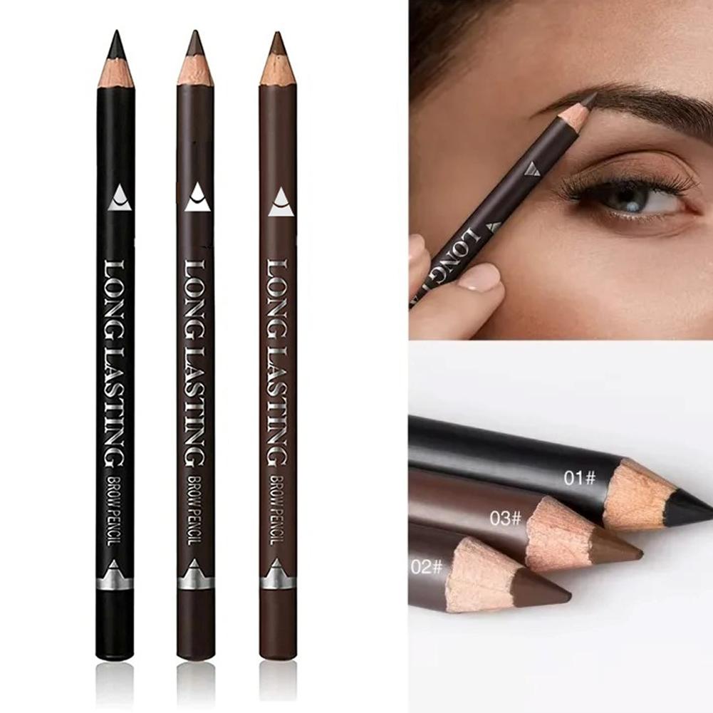 3-Color Long Lasting Black Bro - Eyebrow Pomade Pencil บทวิจารณ์และราคา