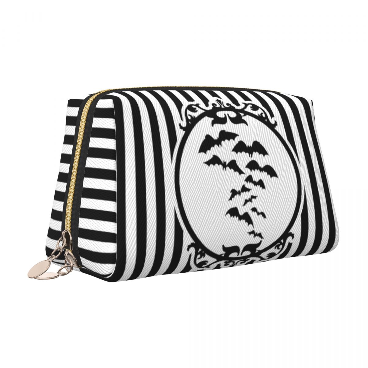 Stripes And Bats Cosmetic Bag  - Beauty Halloween Makeup บทวิจารณ์และราคา
