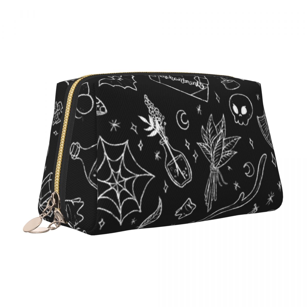 Stripes And Bats Cosmetic Bag  - Beauty Halloween Makeup บทวิจารณ์และราคา