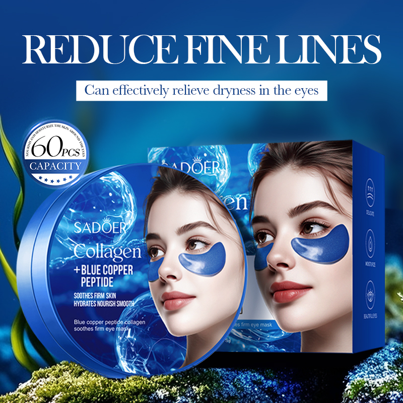 60pcs SADOER Caffeine Crystal  - Collagen Eye Patch บทวิจารณ์และราคา