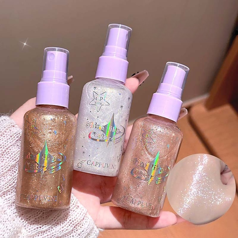 Body Glitter Spray Diamond Fin - Beauty Makeup Look บทวิจารณ์และราคา