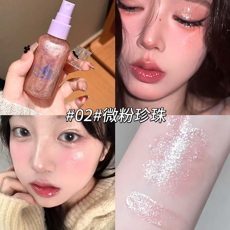 Body Glitter Spray Diamond Fin - Beauty Makeup Look บทวิจารณ์และราคา