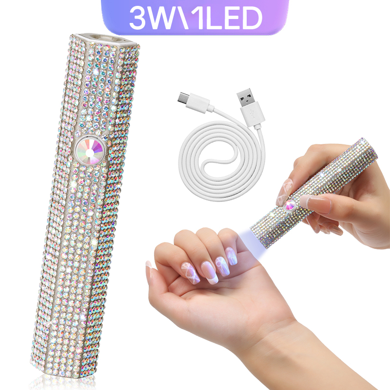 Mini Handheld UV Led Nail Lamp - Gel Nail Polish บทวิจารณ์และราคา